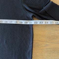 VINCE Men’s Long-Sleeve Ribbed Knit Henley Top-Black-Crewneck Casual Basic-Sz XL