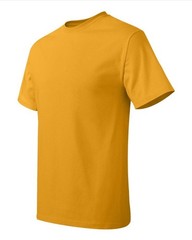 Hanes 5250 3XL Authentic Short Sleeve Men’s Cotton T-Shirt Gold Pit to Pit 27.5″