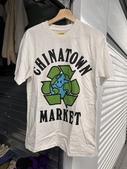 CHINATOWN MARKET SMILEY GLOBE EARTH RECYCLE LOGO T SHIRT MENS SIZE SMALL HYPE