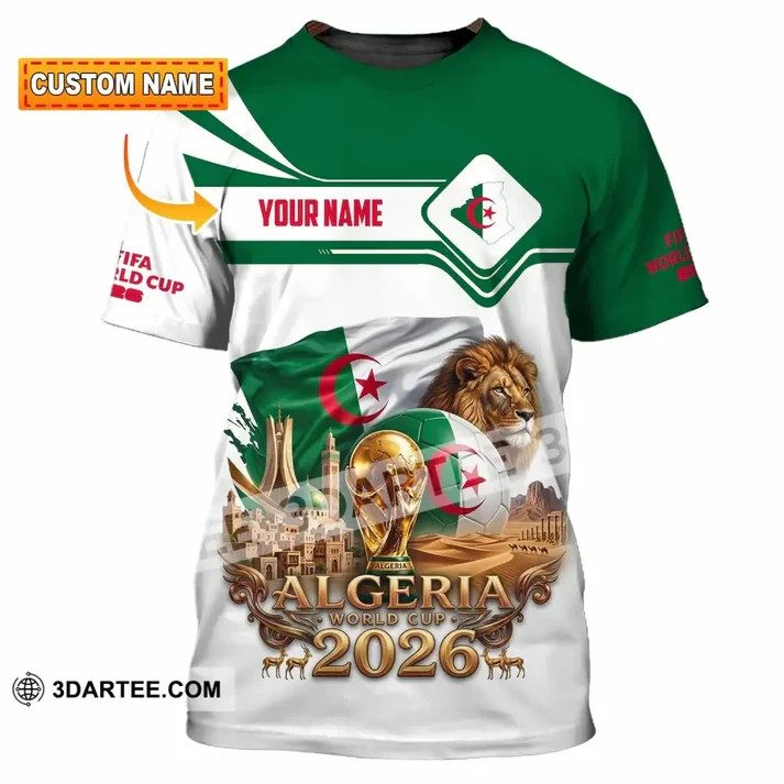 Unisex 3D Shirt – Custom Algeria World Cup 2026 3D Shirt VK13800
