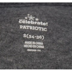 Way To Celebrate Graphic Tee Mens Small Grey Excellent Tiger Patriotic Helmet