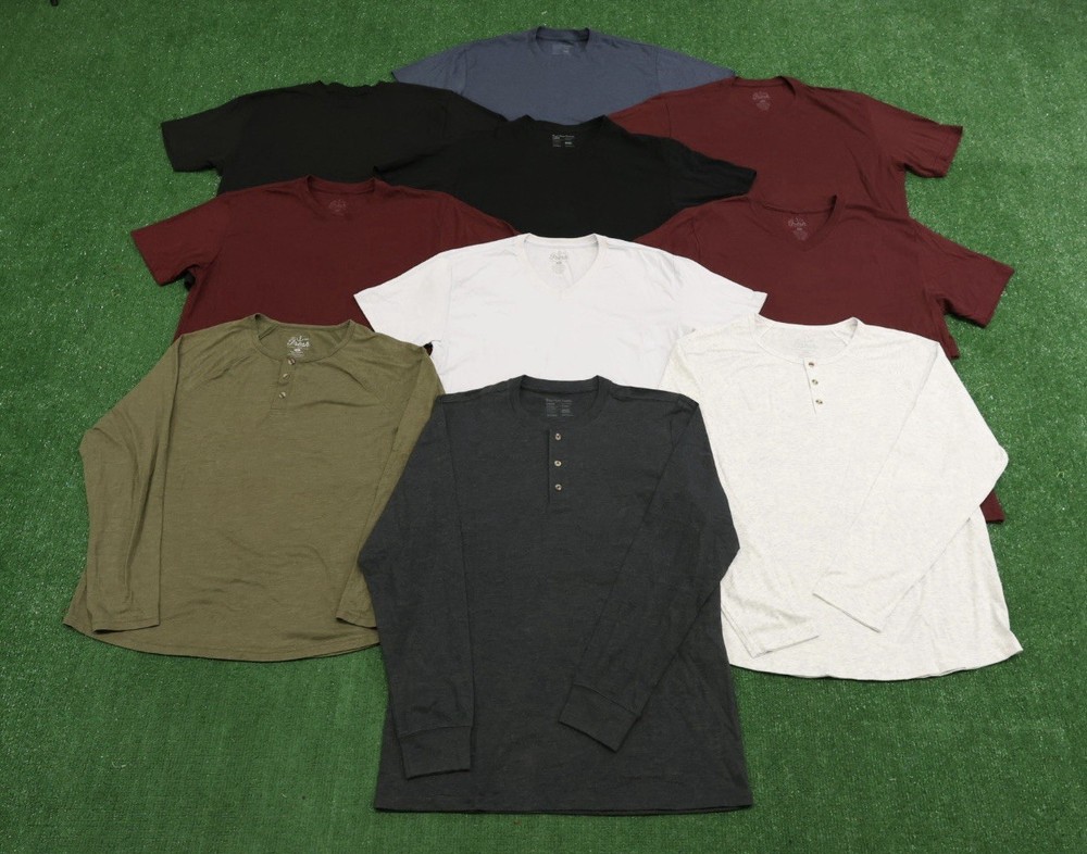 Lot Of 10 Fresh Clean Tees Short Sleeve T-shirts sz Large M134