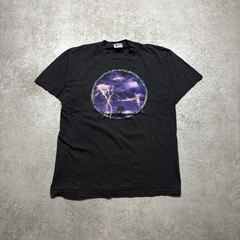 Vintage 90s Discovery Channel Store Lightbing Bolt Thunder Tshirt Size L
