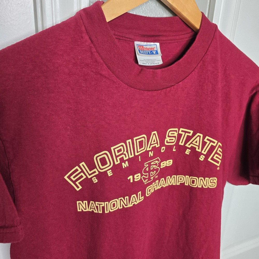 Vintage Florida State 1999 National Champions Men’s Medium Seminoles Hanes Beefy