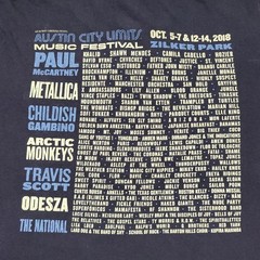Austin City Limits Shirt Mens Medium Black 2018 Music Festival Rock Band Logo