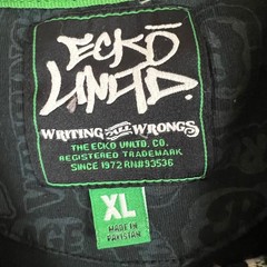 Y2K Ecko Unltd Graphic T Shirt Mens XL Graffiti Style Grunge Skater Streetwear
