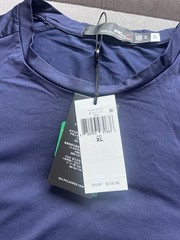 NWT $128 RLX Ralph Lauren Classic Fit Mesh Long-Sleeve T-Shirt Navy Men’s XL