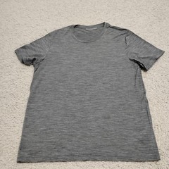 Icebreaker Shirt Mens Large Gray Wool Nylon Outdoor Hiking Base Layer Climbing