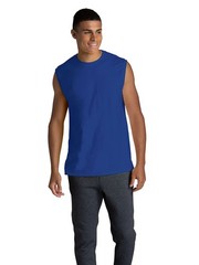 Fruit of the Loom Men’s Eversoft Cotton Sleeveless T Shirts, Breathable & Moi…