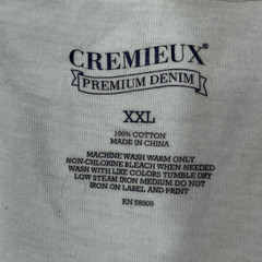 Cremieux Mens Size XXL Mustache Chart T Shirt White Black Short Sleeve Cotton