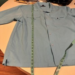 Vintage Veezo Streetwear Hip Hop Y2K Baby Blue Baggy Shirt & Pants Outfit SZ XL