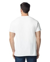 Lot of 5 Gildan® 3000 White Cotton Short Sleeve T-Shirt Adult XL **NEW STYLE**