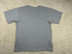 Vintage Nike T Shirt Large Gray Swoosh Embroidered Check Logo Essential