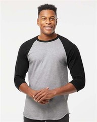 Tultex 245 Unisex Fine Jersey Raglan T-Shirt