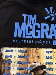2012 Tim McGraw Brothers of the Sun Tour T-Shirt Men’s XL Black Graphic Tee