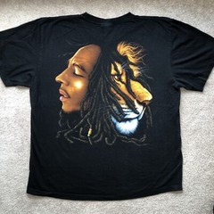 Bob Marley Lion The Roxx Shirt Size XXL Single Stitch Bootleg Reggae Rasta