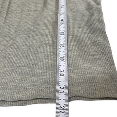 Jachs Mens Thermal Shirt Gray Waffle Knit Long Sleeve Size L Casual Layering