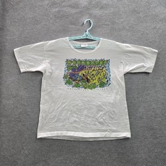 VINTAGE Marquette Waterfront Festival Men Shirt L Single Stitch 90s USA