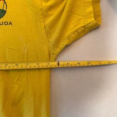 Vintage 90s Bermuda Golf Tee Yellow Graphic T-Shirt – Made in USA – Size L