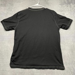 Diesel T Shirt Mens Black Spellout Graphic Cotton Side Slit Hemline Streetwear