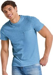 Hanes Men’s T-Shirt Tee Short Sleeve Pocket Tri-Blend Originals Lightweight Crew