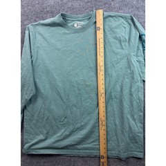 Carhartt Graphic T-Shirt Mens 2XL Green Long Sleeve Loose Fit Logo TK0231-M