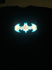 Batman Superman Sound-Activated LED T-Shirt