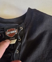 Harley Davidson Lace Up Shirt Size M