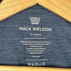 Mack Weldon Airknitx Crew Neck Short Sleeve Shirt Blue Men’s Size XL