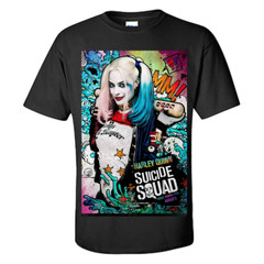 Harley Quinn T Shirt Harley Quinn Graffiti Art Shirt Graphic Tee S-XXXL