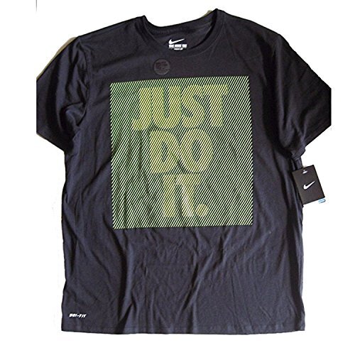 Nike Men’s Dri-Fit T-Shirt Black Green Sz Large 802815-010