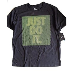 Nike Men’s Dri-Fit T-Shirt Black Green Sz Large 802815-010
