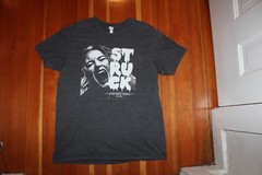 STRUCK Movie SHIRT Large Gray Short Sleeve Cotton Poly Blend Salt Lake Portland