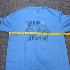 Timberland Great Outdoors Graphic T-Shirt Men’s Size L Blue Rugged & Durable NWT