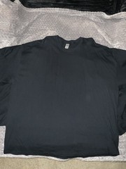 6 Gildan & Bella+Canvas Cotton Men’s 4XL Short Sleeve Crew Neck Black T-Shirts