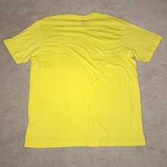 Y2K Volcom Stone Skateboard T-shirt Mens XL Slim Yellow Logo Spellout