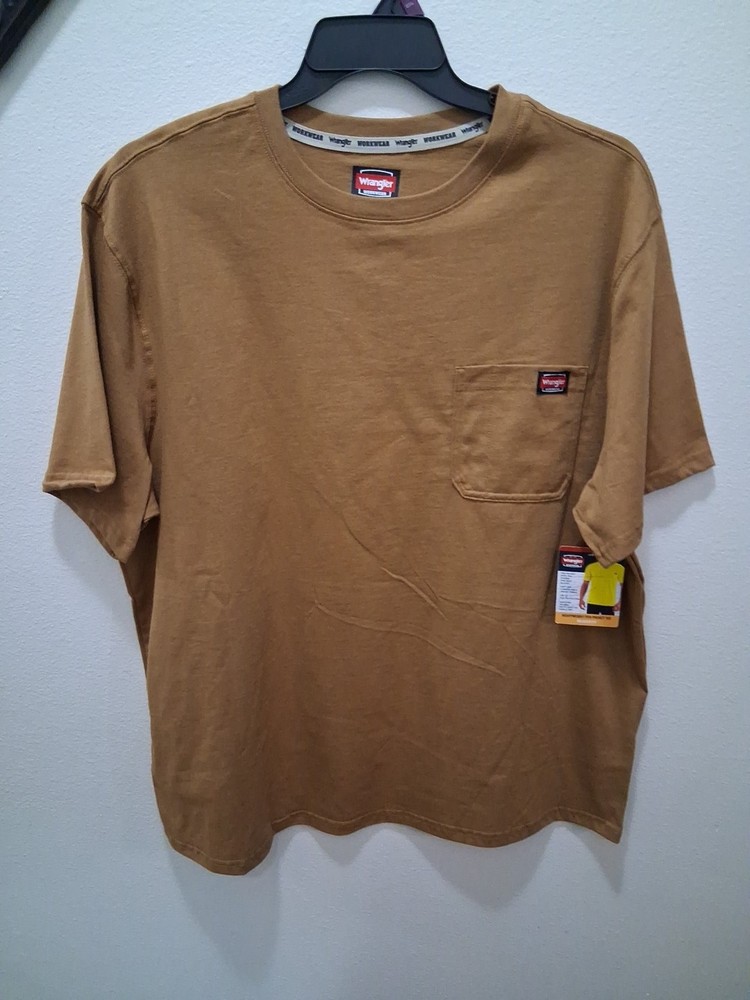 Mens Size 2XL 50-52 Wrangler Heavyweight Pen Pocket Tshirt Top NWT