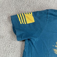 Grunt Style Shirt Mens Large Teal Fly Atomic Airlines Graphic Short Sleeve Tee