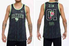 Invader Zim Basketball Jersey Style Knit Fabric Tank Top