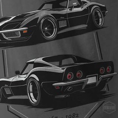 Men’s 1969 Chevrolet Corvette C3 Stingray American Muscle T-Shirt