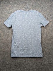Express T Shirt Mens Medium Blue Flex Stretch V Neck Short Sleeve Comfort Preppy