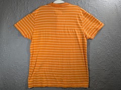 Aeropostale Shirt Men’s Bright Orange Stripe Sz XL TG Embroidered 100% Cotton