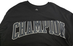 Champion Men’s Spellout Logo Black Sweatshirt Size XL Long Sleeve Nwt