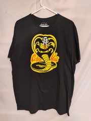 Bioworld Sony Cobra Kai Mens 2XL 50-52 Black Tshirt Short Sleeve