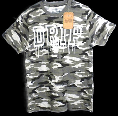 Brooklyn’s Best DRIP Men’s Gray Camouflage Tee Shirt Size L