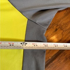 Columbia long sleeve Tee mens XL Omni Wick 1/4 zip shirt yellow gray performance