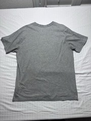 Reebok Spell Out Logo Sports Athletic Gray Short Sleeve Shirt Men’s Size Large