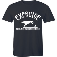 Exercise Some Motivation Required Shirt Funny Gym Fitness Training Lazy Tee