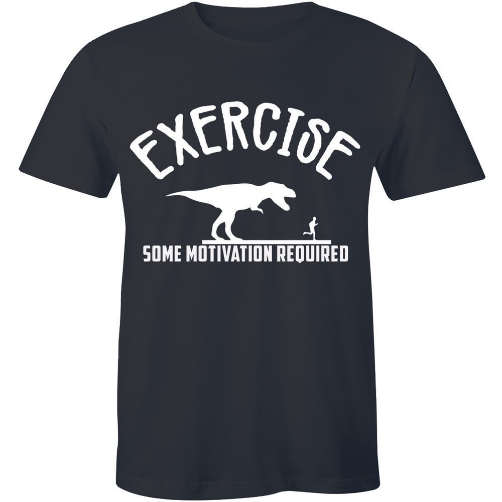 Exercise Some Motivation Required Shirt Funny Gym Fitness Training Lazy Tee