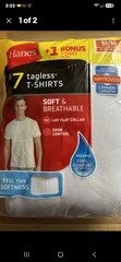 Hanes Undershirt 8-Pack Crewneck Men’s ComfortSoft White T-Shirt Tag-free Medium